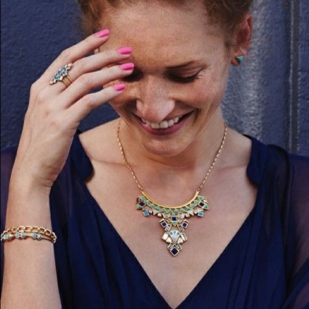 Stella & Dot Stone Tile versatile necklace